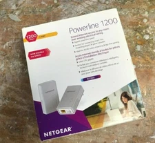 Netgear PLP1200-100PAS Powerline 1200 and Extra Outlet Set Of 2