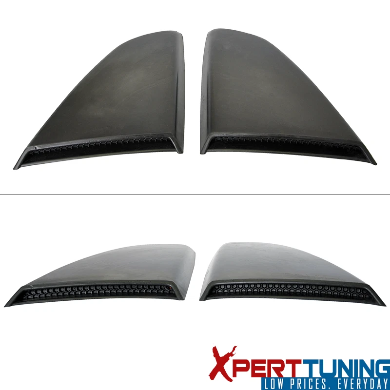 For 15-23 Mustang Unpainted R Style Side Quarter Window Louver Scoops Cover - PU - Imagem 3 de 4