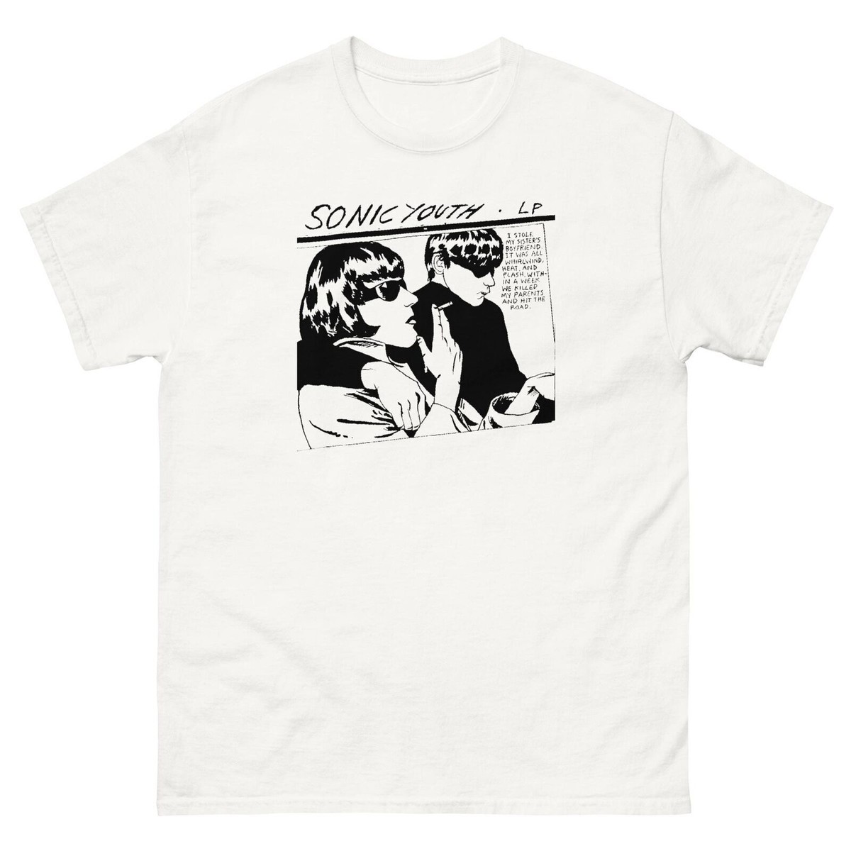 ミュージシャン vintage 90s SONIC YOUTH GOO t shirts Sonic Youth band t-shirt indie rock vintage 90s retro music