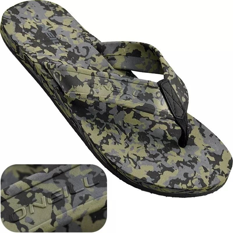 Mens camouflage flip flops clearance
