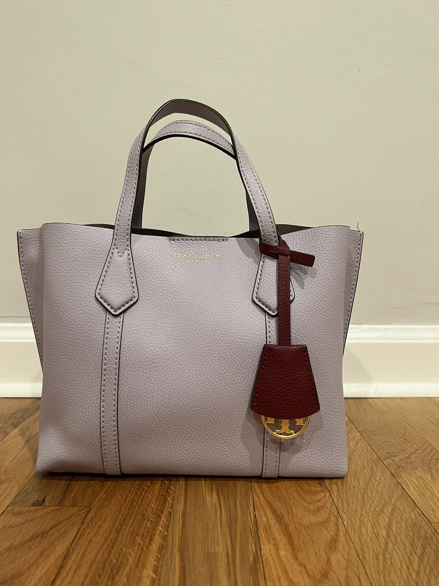 Tory Burch Perry Small Triple Compartment Leather Tote