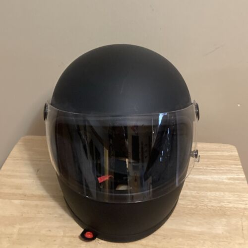 Biltwell Gringo S ECE R 22.05 Flat Black Full Face Helmet Large ::VNC:: FreeShip - Picture 1 of 11