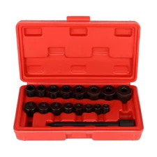 17pc Universal Clutch Alignment Tool Kit Pilot Bearing Set