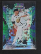 CHAD SOBOTKA 2019 PANINI PRIZM PURPLE AND GREEN  PRIZMS  ROOKIE CARD #283