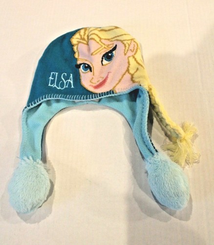Flipeez Frozen Elsa Blue Beanie Earflap 