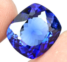 17.95 Ct Natural Flawless Ceylon Blue Sapphire Cushion Certified Loose Gemstone