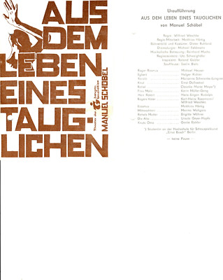 Aus dem Leben eines Taugenichts - Theater der Jungen Generation Dresden 1984/85
