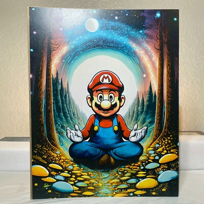 Super Mario Art Poster 11''X14'' - Luigi Super Smash Bros Mario Kart Video Game