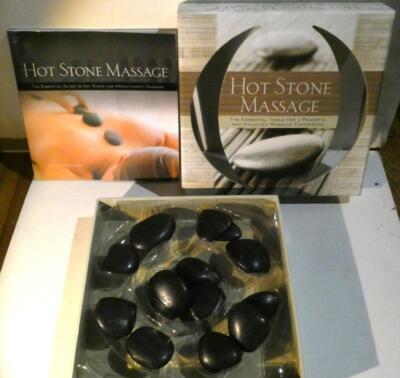 HOT STONE MASSAGE  Stones Set & Book Alison Trulock