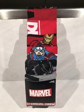 Crew Socks Size 8-12 Marvel 6 Pair Casual Bioworld Casual Comic Multi-color NEW