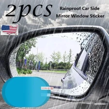 2x Rainproof Car Side Mirror Window Sticker Anti-fog Protective Film Rain Shield