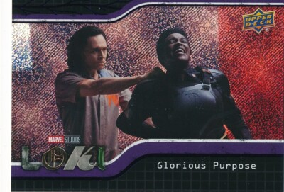 #12 GLORIUS PURPOSE 2023 UD Marvel Loki PURPLE HUNTER B-15 TOM HIDDLESTON