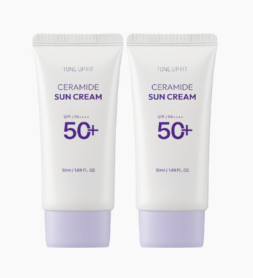 Charmzone Tone Up Fit Ceramide Sun Cream 50ml * 2 pcs SPF50 PA++++ K-Beauty