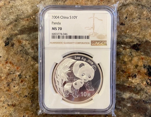 2004 Chinese Silver Panda 1 oz — photo from the most recent tracked eBay sale