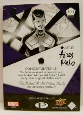 DOCTOR STRANGE SKETCH CARD 1/1 ONE OF ONE MARVEL PREMIER 2021 2023