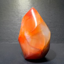 200g tops Natural Red Jade Flame Shape Quartz Crystal Agate Torch Repair