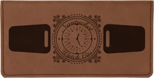 Laserable Leatherette Checkbook Cover