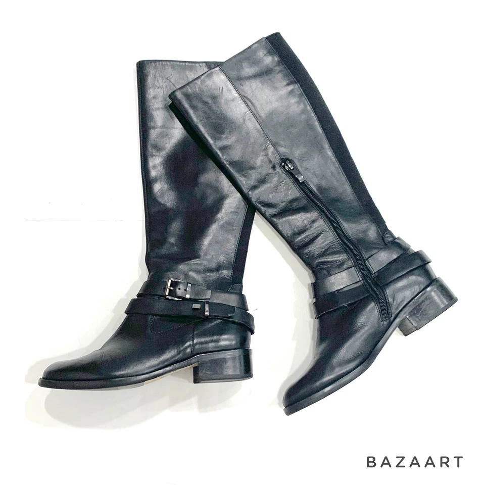 Botas de montar Neiman Marcus negras hasta la rodilla talla: 36 EU, 5,5 US Foto 2 de 4