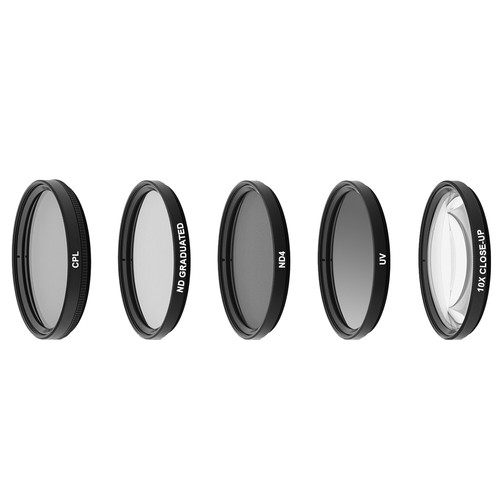 Opteka 55mm 5PC Filter Kit (UV, CPL, ND4, ND GRAD, 10x) & 4PC Macro Lens Set - Picture 4 of 10