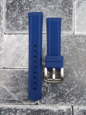 New 22mm Soft Rubber Strap Diver Watch Band Blue TAG HEUER Formula F1 22 T