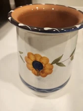 FURIO HOME “LA SPEZIA" VASE 8" TALL MADE IN ITALY Fruit And Flowers Design