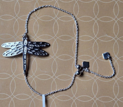 Solid 925 Sterling Silver Dragonfly Bolo Bracelet, Adj. to 8.75 Inches, 4.0 Gr.