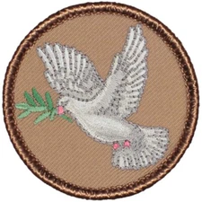 Peace Dove Patrol Patch - 2" Round Embroidered Patch
