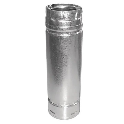 Duravent Chimney Pipe 3''X60'' Non-Adjustable+Twist Lock Vertical Galvanized Steel