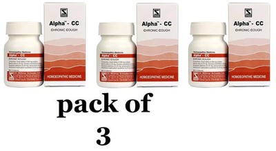 Alpha CC Cough Tablets Pack of 3×20g | Natural Relief from Chronic Cough