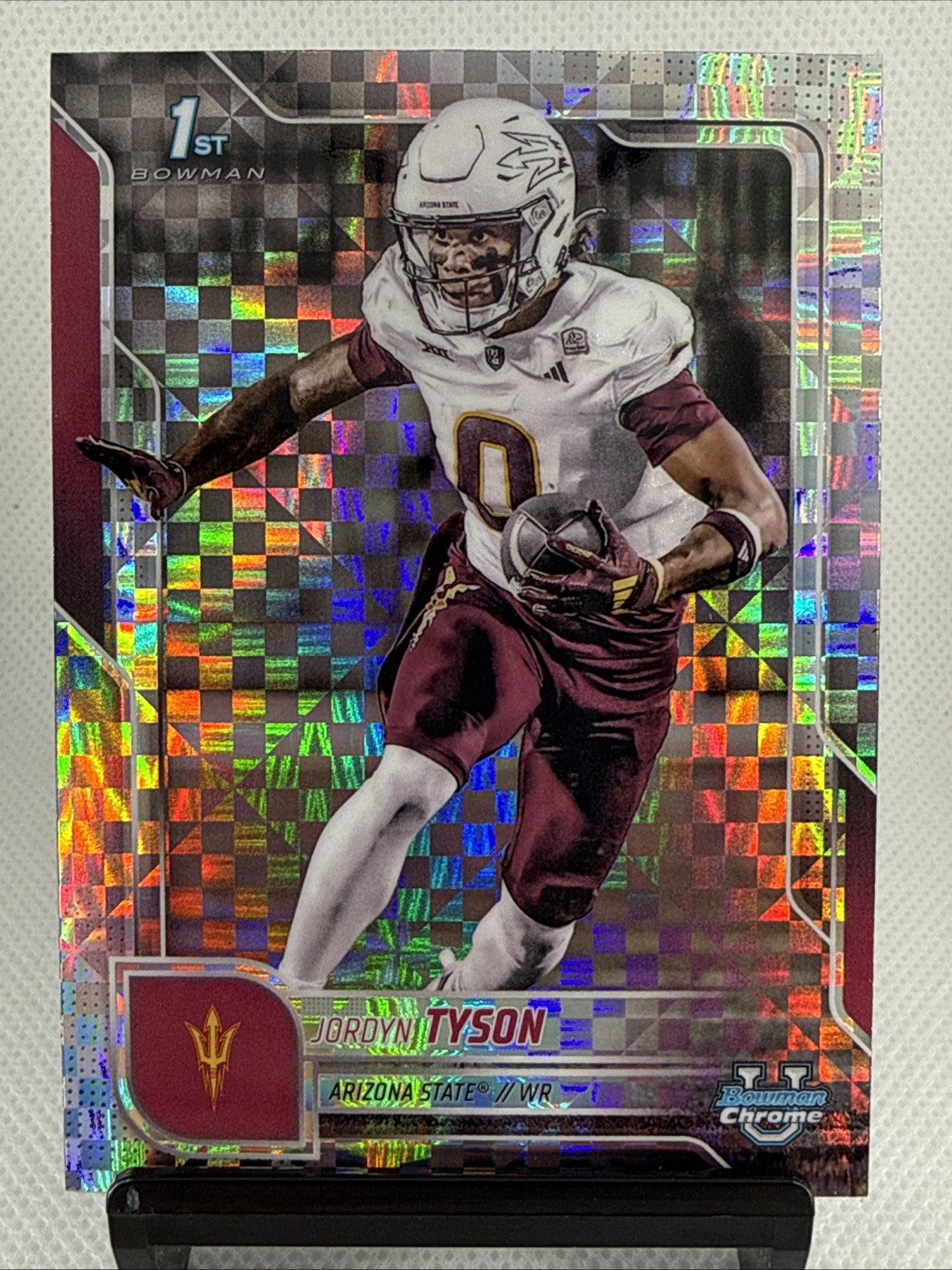 2025 Bowman University Chrome - Jordyn Tyson #31 X-Fractor (RC)