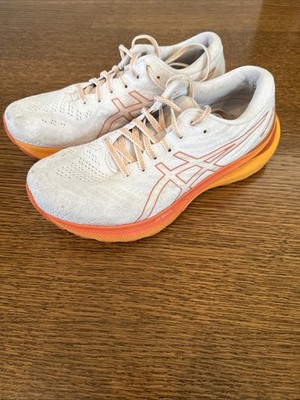 Asics Gel Kayano 29 Mens Size 8 Running Shoes White Orange 1011B661