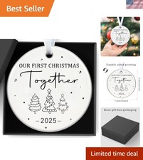 Personalized Our First Christmas Together Ornament 2025 - Unique Bridal Gift