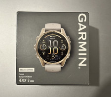 Image of Garmin Fenix 8 AMOLED Sapphire Edition 43mm Soft Gold GPS Smartwatch- Brand New