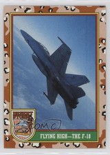 1991 Topps Desert Storm Flying High--The F-18 (Brown Desert Storm) #27 1b9b