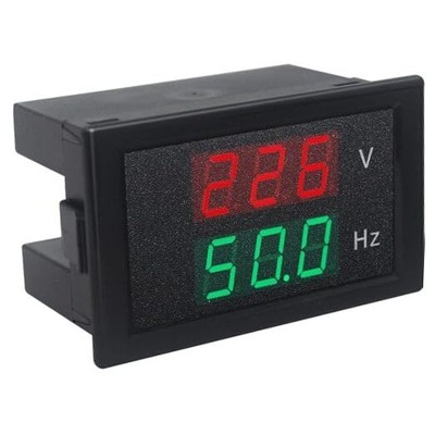 Digital AC Voltmeter Panel Mounting Meter AC80-300V Frequency Counter 45.0 