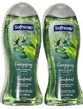 2 Pack Softsoap Body Wash Energizing Fresh Eucalyptus  Mint Moisturizing 20oz