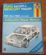 Ford Escort & Mercury Tracer 1991 thru 1996 Automotive Repair Manual Paperback