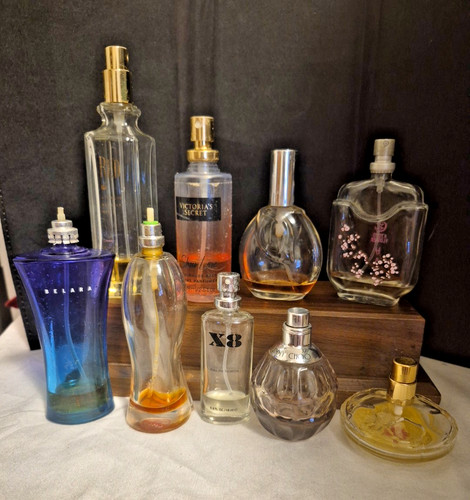Lot of 9 Empty Perfume/cologne bottles