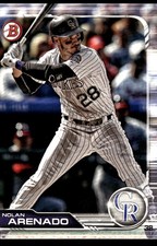 Nolan Arenado 2019 Bowman #22 Colorado Rockies FREE SHIPPING AutographDen
