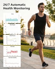 Souyie Smart Bracelet Fitness Tracker Men Women Heart Rate BP HRV Sleep 2 Band 2