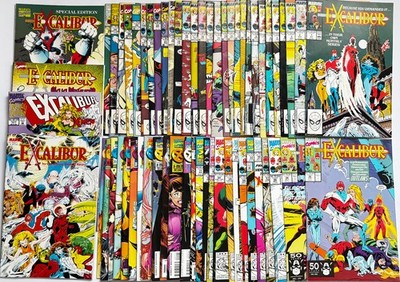 Excalibur 59 Marvel Comic Job Lot #1 - #28 and mixed from 30 - 109 + 4 Specials
