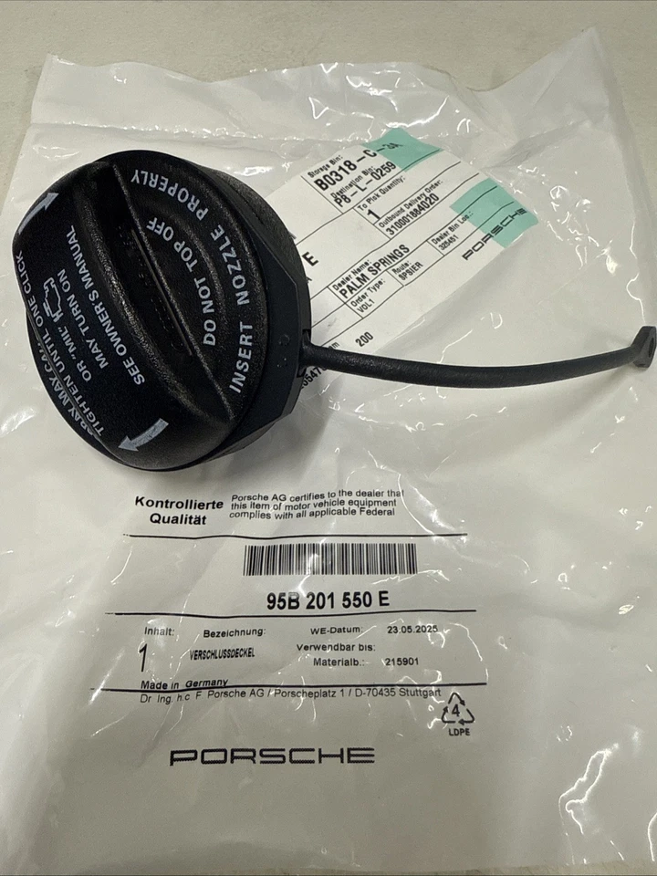 Tapa de combustible original Porsche Macan 95B 2015-2018 95B201550E Foto 3 de 4