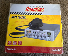 RoadKing RKCB Classic 40-Channel Mobile CB Radio w/ PA, RF Gain, 9/19 open box