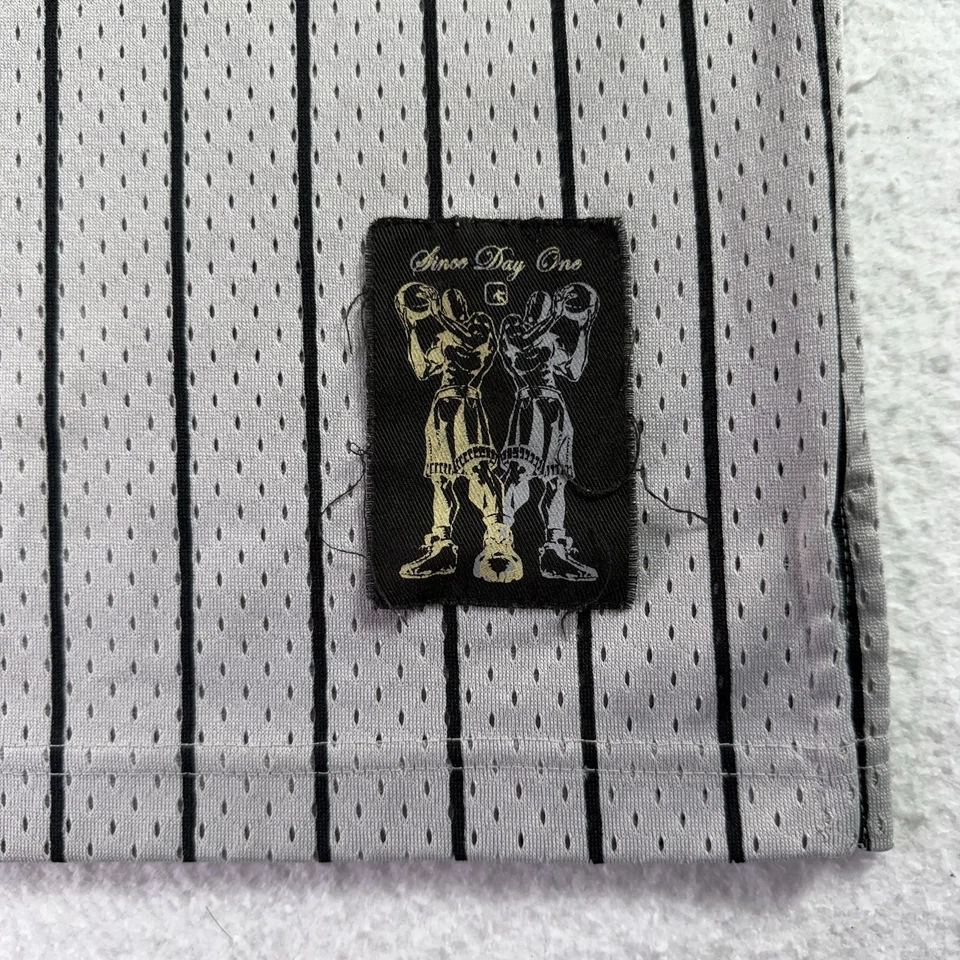 VINTAGE And 1 And1 Basketball Jersey XL Black Pinstripe 90s Y2K Streetball - Image 2 of 4