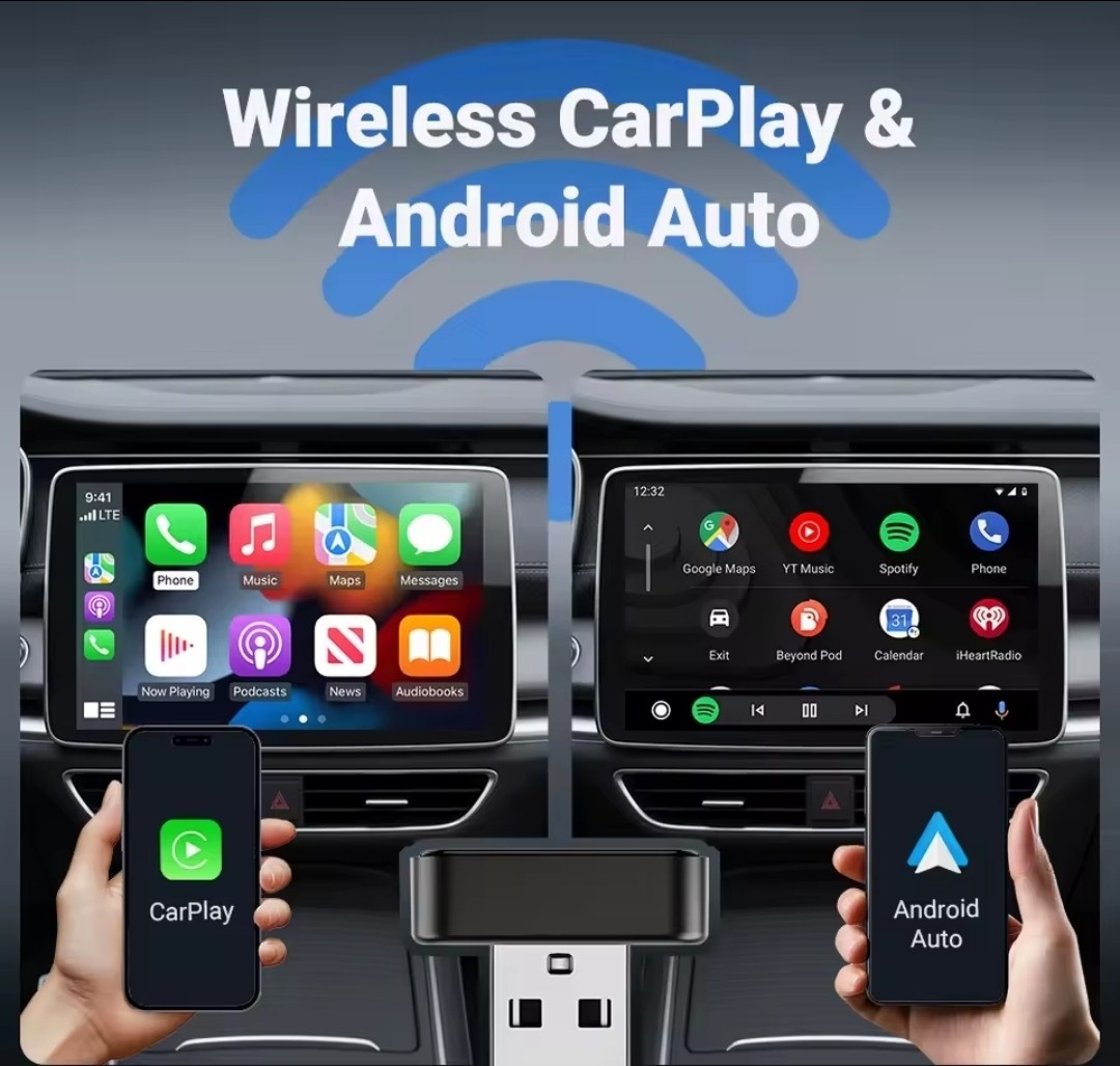 Adattatore Carplay Wireless Android per Auto Chiavetta 2in1 Plug Play usb - Miniatura 2