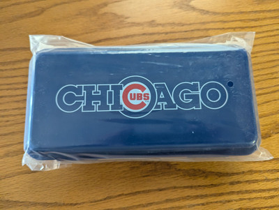 Unopened Chicago Cubs Stadium Giveaway Blue Pencil Box 9 X 4 X 2 Inches 