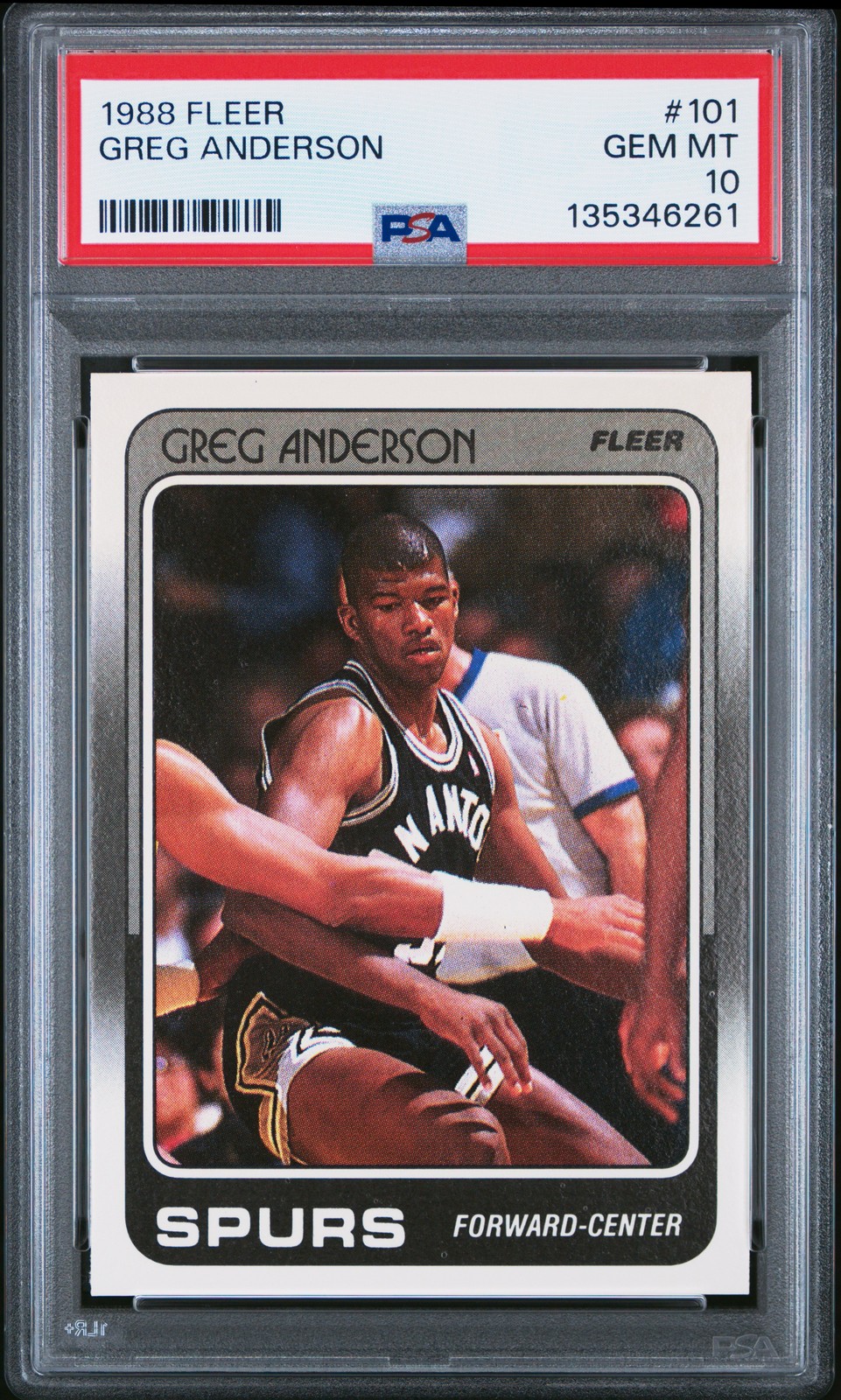 1988 FLEER #101 GREG ANDERSON PSA 10