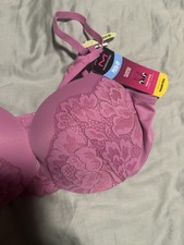 NWT MAIDENFORM PUSH UP and IN bra wonderbra plunging neckline dm9900 ORCHID 34B