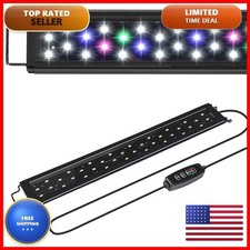 AQUANEAT LED Aquarium Light 18 24 Inch Fish Tank, Auto On Off Timer, Full