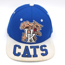 Kentucky Wildcats Snapback Hat UK Cats Script Bill Vintage Y2K Brim Flat